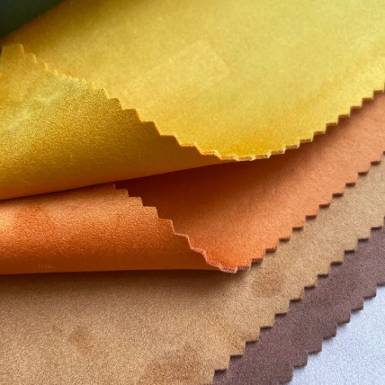 Tessuto scamosciato double face 100% poliestere microfibra 39 colori materiale tessile tessuto da tappezzeria automobilistico materiale decorativo per divani mobili divano (2288)